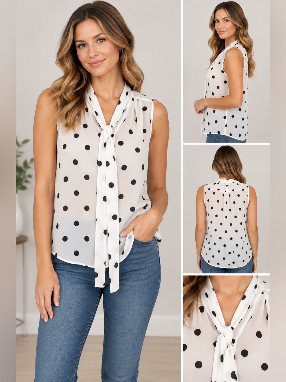 Eva Mendes Sheer tank xsmall